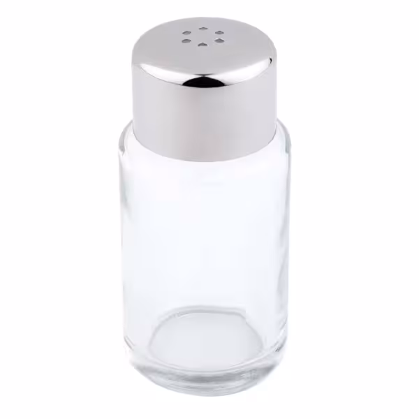 (6 peças) Saleiro e pimenteiro - vidro - altura: 90mm
