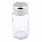 (6 pcs) Salt & Pepper Shakers - 2-piece set - Holes Ø 1.85mm - Ø 40mm - Glass - Height: 90mm - Matt