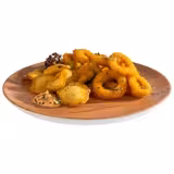 (6 pieces) Wood-Effect Melamine Dinner Plates – CRAZY WOOD - Ø 260 mm - brown