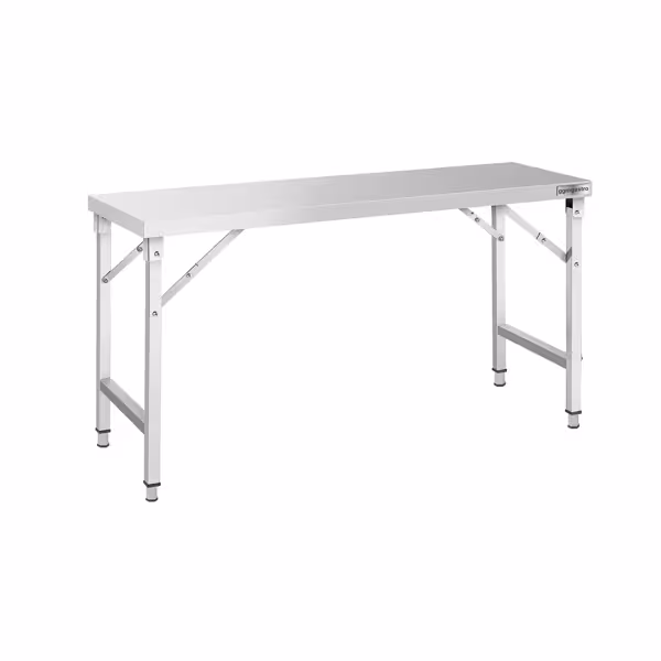 Paslanmaz çelik çalışma masası - katlanabilir - 1600x600mm