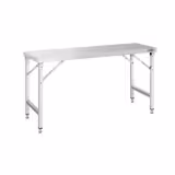 Mesa de trabalho em aço inoxidável - 1600x700mm - Dobrável