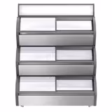 Commercial Display Chest Freezer (Glass Surround) - 1200x900mm - 420 L - With 6 Sliding Glass Lids - 3 separate cooling levels - For UK
