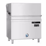 Doppia parete coibentata Lavastoviglie a cappotta professionale - Elettronica - 22,2kW - con pompe dosatrici detergente & brillantante & pompa di lavaggio - con addolcitore d'acqua integrato - cesto 50x50cm