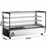 Vitrina caliente de mesa - 200 litros