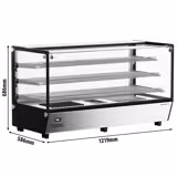 Commercial Heated Display Cabinet - 1219mm - 1.8kW - with 3 shelves