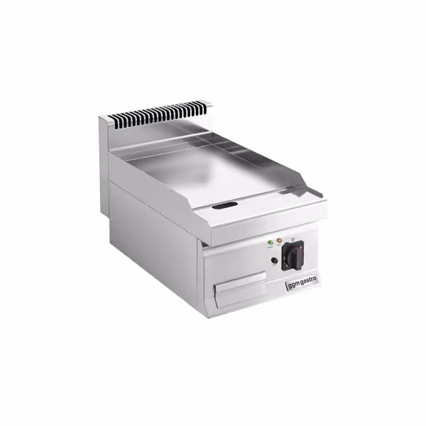 Plancha électrique - plaque acier - 3,6 kW - Lisse - Surface de cuisson : 400x700mm