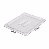 (6 Stück) CAMBRO | Camview® - Copolymer GN-Deckel 1/2 - mit Griff - Clear - BPA-Frei