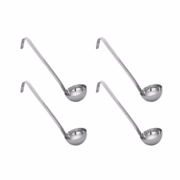 (4 uds) Cucharón - 0,05 l - Longitud:295mm - Acero inoxidable