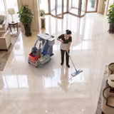 Carrello per pulizie PROFESSIONALE - aperto - con strizzatore, 6 contenitori, sacco portabiancheria 65L, ripiani, ganci portascope & copertura - Grigio