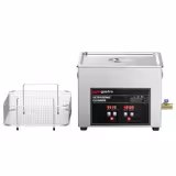 Commercial Ultrasonic Cleaner - 15L - 360W Ultrasonic Power - 40kHz - Digital - with Heater - Degas - with Drain Tap