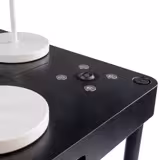 Charging Station (6-way) - Stackable - ABS Plastic - 430x315x50mm - Black - incl. mains plug; 2 remote controls with batteries