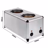 Çikolata Eritme Makinesi - Benmari Sistemli - 2x 7 litre - 1kW