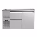Banco Spillatura Birra PREMIUM PLUS - 1550x700mm - 1 Porta & 2 Cassetti