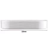 (6 Stück) SEA WAVE - Dessert-/ Salatschale - oval - 200x90mm - Weiß