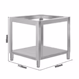 Support pour four à pizza - 990x1130x880mm - Inox - compatible avec PDP66T, PDP66TD & PDP66TTC - Norme CE