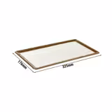 (6 stuks) GN dienblad 1/3 - STONE ART - Melamine - Hoogte: 15mm