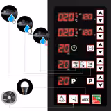 Horno de pisos para panadería - Electrónico - 3 pisos - 2x 600x400mm o 600x800mm - Acero inoxidable - con vapor directo - incl. cámara de fermentación 12x 600x400mm