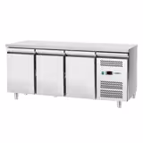 Commercial Bakery Refrigerated Worktable ECO - 3 Doors - Depth 800 mm - 456 L - -2 to +8 °C