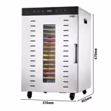 Dörrgerät / Dörrautomat - mit 16 Ablagen - Edelstahl - 1,5 kW