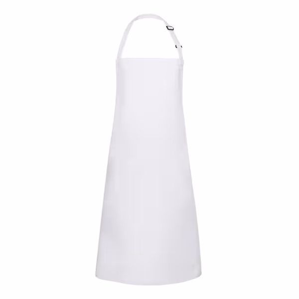 KARLOWSKY | Bib Apron Basic – White - 750×900 mm - Adjustable Neck Strap