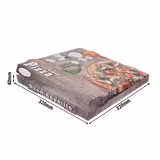 (100 pcs) Pizza Box - HAPPY PIZZA - 32.0x32.0x4.0cm