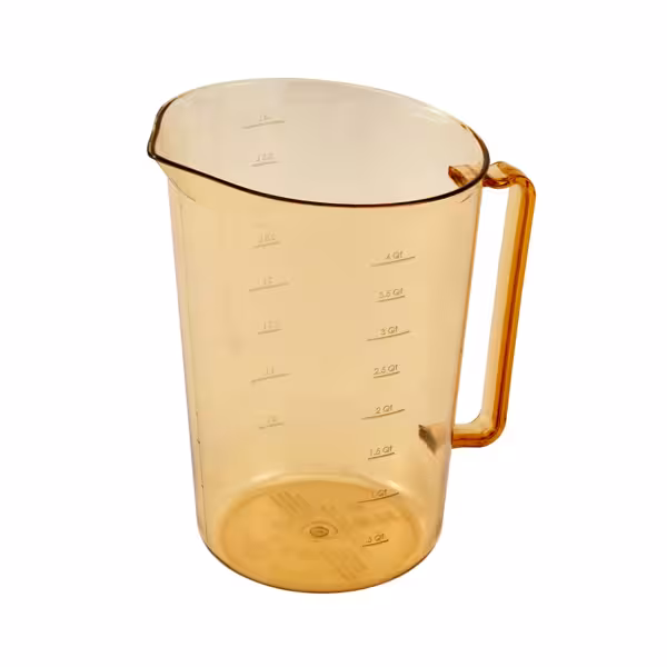 CAMBRO | Maatbeker - hoog verwarmbaar - 4 liter - barnsteen