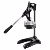 Spremiagrumi manuale a leva - Acciaio inox AISI 304 e alluminio - 3 filtri (4/5/6mm) - Colore Nero