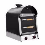 Électrique Four à pommes de terre Kumpir - commandes mécaniques - 3kW - 230V - 530x1010x740mm - avec 2 tiroirs