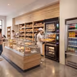 Elettrico Forno a convezione professionale per panetteria e pasticceria con vapore diretto - Touch screen - 10x EN 600x400 - incl. Armadio di lievitazione - Nero