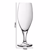 (6 pezzi) WMF | MANHATTAN - Biertulpe 11 - 380 ml - con linea di riempimento