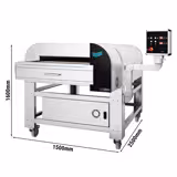 Forno pizza a tunnel elettrico - 1500x2500mm - 400°C - Digitale - Nastro 78cm - 200 pizze/h Ø32cm