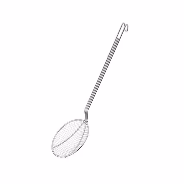 Frituurschuimspaan - Ø 131 mm - greeplengte: 340 mm - RVS