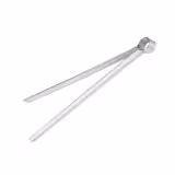 (4 pcs) Barbecue tongs - Length: 400mm - Stainless steel