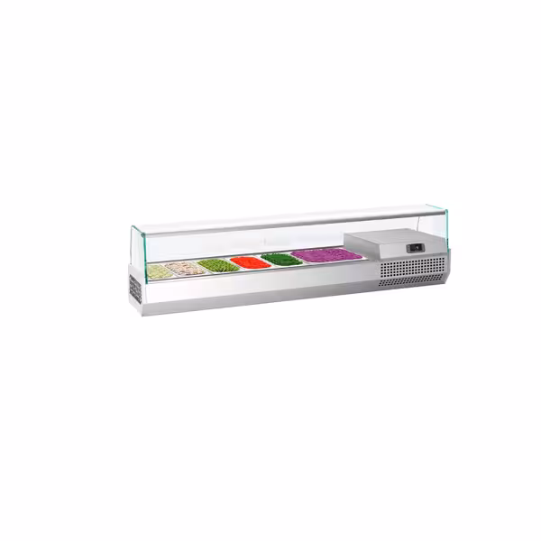 Opzetkoelvitrine PREMIUM PLUS - 1733x353mm - 7x GN 1/4