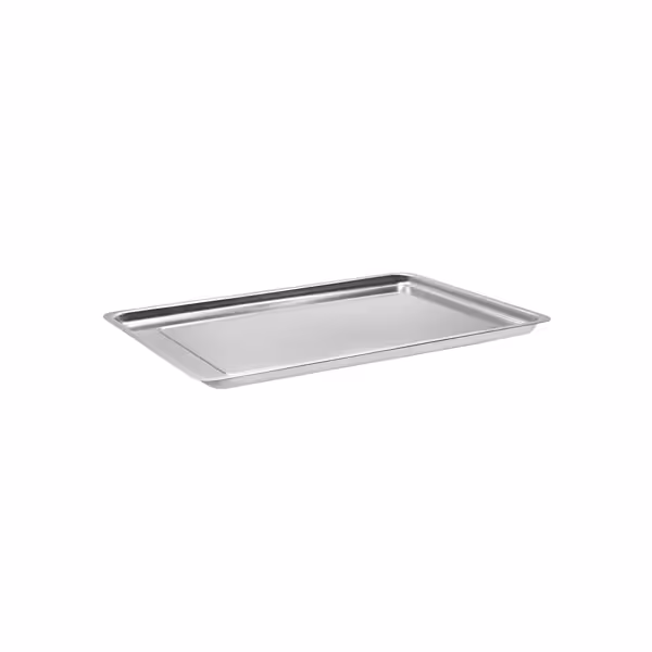 Serveerplateau - RVS - met opstaande rand - 413x262x20mm