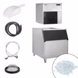 Machine à glaçons en flocons - 550kg/24h - incl. bac à glaçons