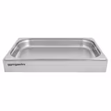 Cappa per alimenti per Contenitore GN - GN 1/1 - Plastica; acciaio inox 304 - 540x335mm - Altezza: 255mm - incl. Contenitore GN 1/1 - apertura roll-top 180°