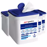 Lingettes nettoyantes & multi-usages pour surfaces - 1600lingettes - Dégraissant & sans traces - incl. 4 distributeurs réutilisables avec couvercle