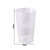 (60 szt.) Kubek wielorazowy - 300ml - Ø 77mm - sztaplowane, do zmywarki - Transparentny