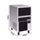 Commercial Ice Machine - Bullet - 26kg/24h - with Storage Bin