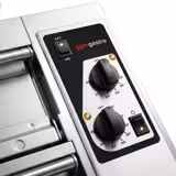 Elektrische pizzaoven (chamotte bakvloer) - 990x990x590mm - 2 kamers - 2x4 pizza’s Ø33cm - tot 400°C - Handmatig