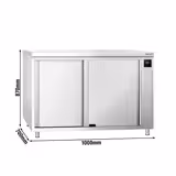 PREMIUM fűtőszekrény - 1000x700mm - átjáróval és tolóajtókkal - Digitális