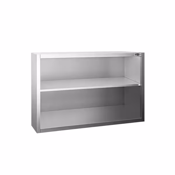 Stainless steel wall-mounted cabinet  PREMIUM - 1000x400mm - without sliding door - 800mm high