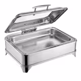 Induktion Chafing Dish - GN 1/1 - mit Soft-Close-Glasdeckel
