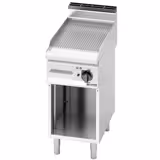 Commercial Electric Griddle - 4.8kW - Ribbed Plate - Cooking area: 395x500mm - on Stand