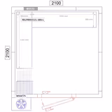 Kit rayonnage en aluminium - En angle (L) - Profondeur:360mm - Capacité de charge:600kg