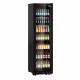 Commercial Beverage Display Fridge PREMIUM - Frameless - 569 L - Lockable - 1 Glass Door
