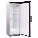Lagerkühlschrank Edelstahl PREMIUM - 400 Liter - mit 1 Tür - Innenseite der Tür aus Kunststoff