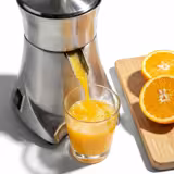 Elektrický lis na citrusy - 230 W - 9,5 kg - hliník & nerezová ocel